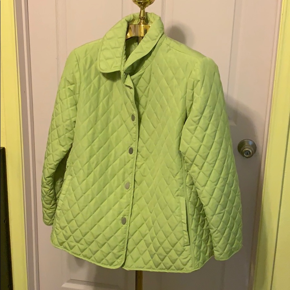 Lime green jacket